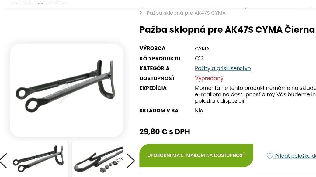 TELO + PAŽBA ak47 cyma - 5