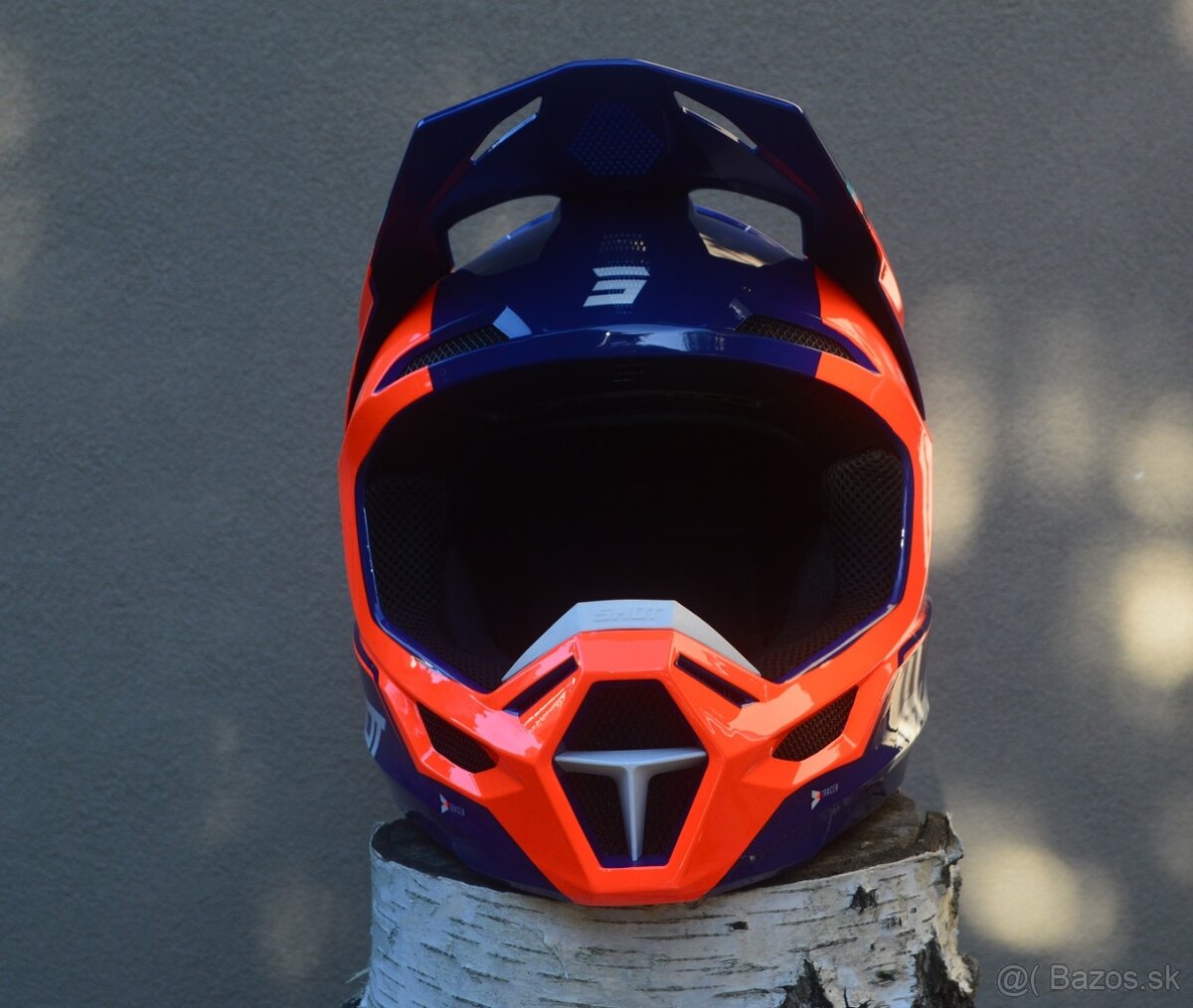 oranžovo modrá helma prilba okuliare shot MIPS - 5