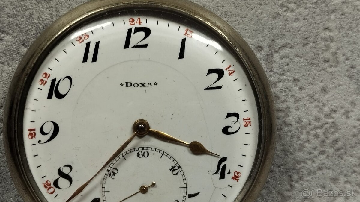Krásné kapesní hodinky DOXA do sbírky, medaile - 5