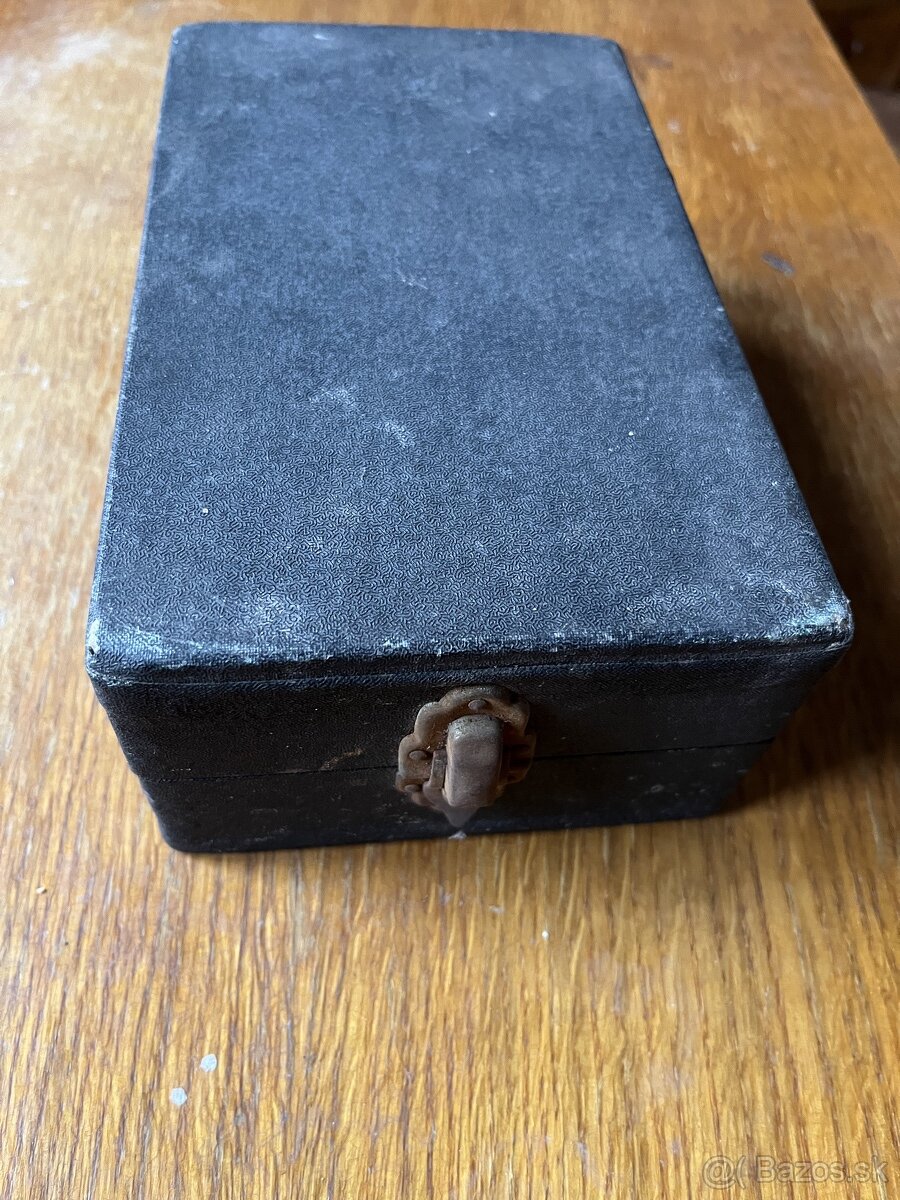 retro škatuľky - vojenská, drevená, bužírková - 5