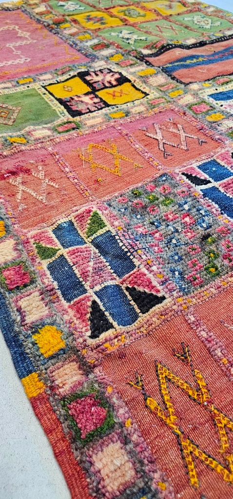 Marocký Taznakht – mozaikový koberec Berber - 5