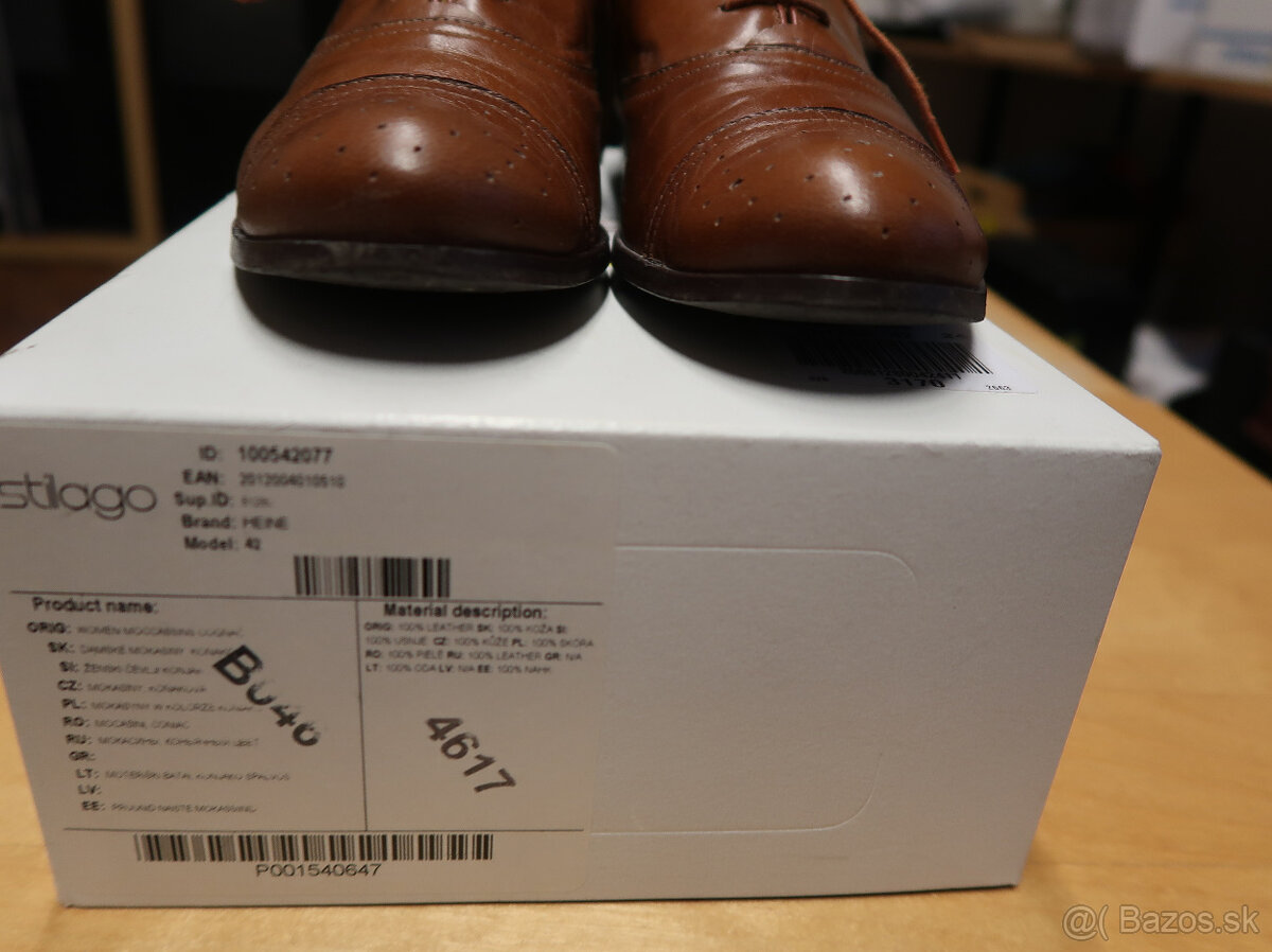 Dámske kožené poltopánky - 5