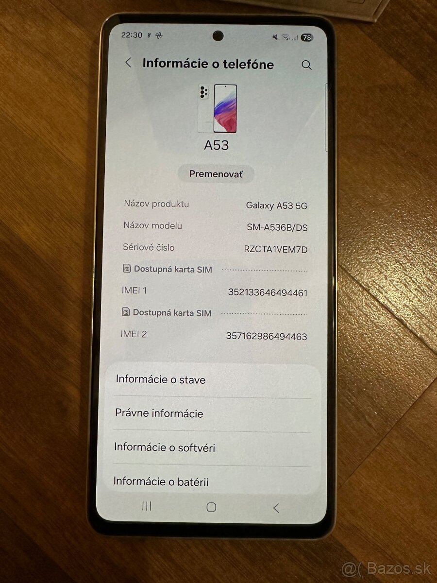 Predám Samsung Galaxy A53 5G - 5