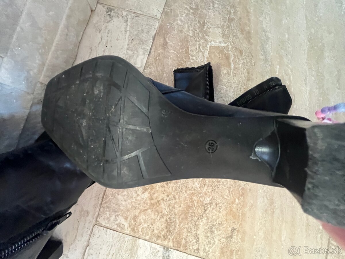 Kožené kotničky vel 36 - 5