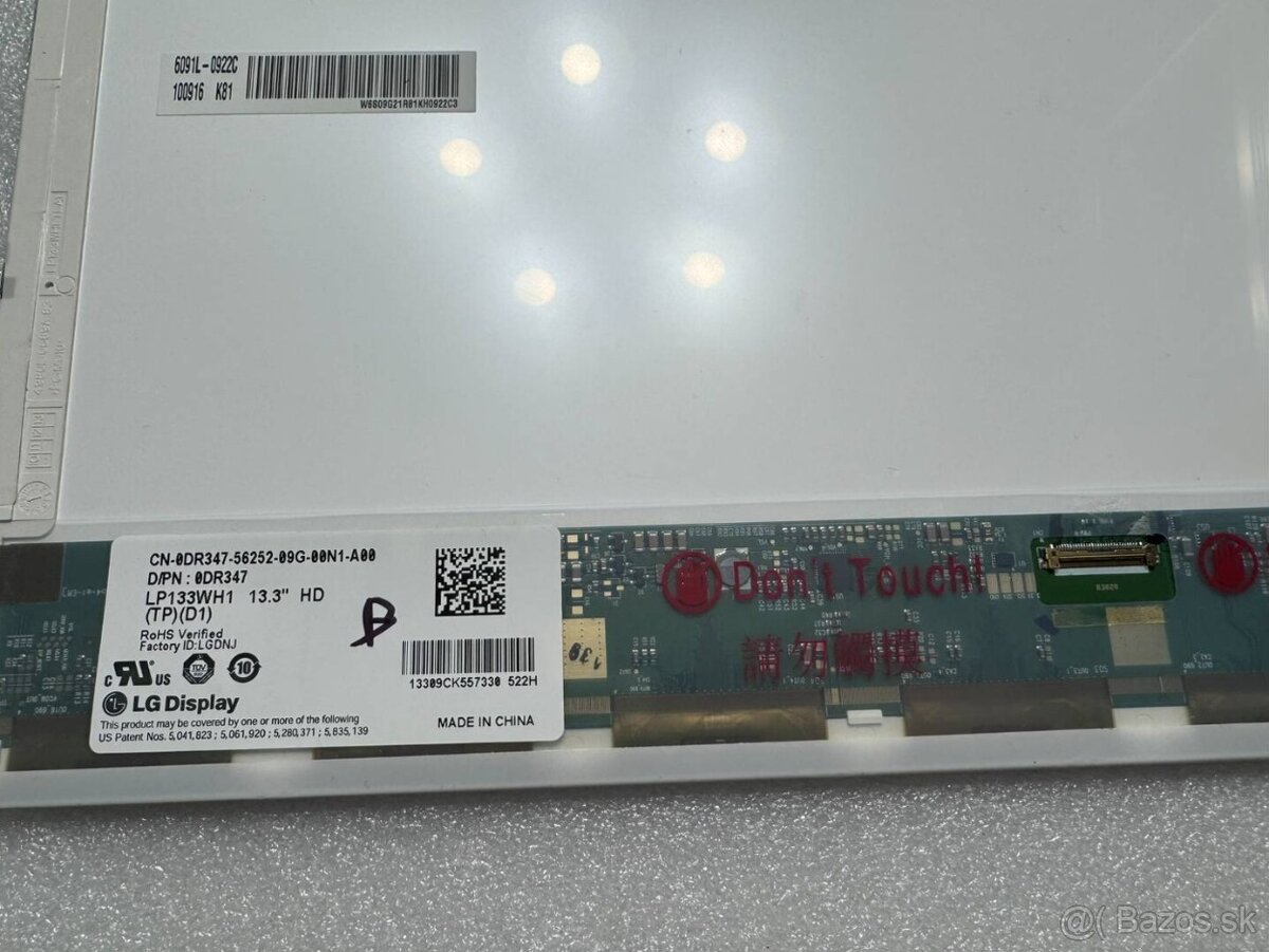 Predám obrazovku do notebooku 13,3" LED display 40pin B. - 5