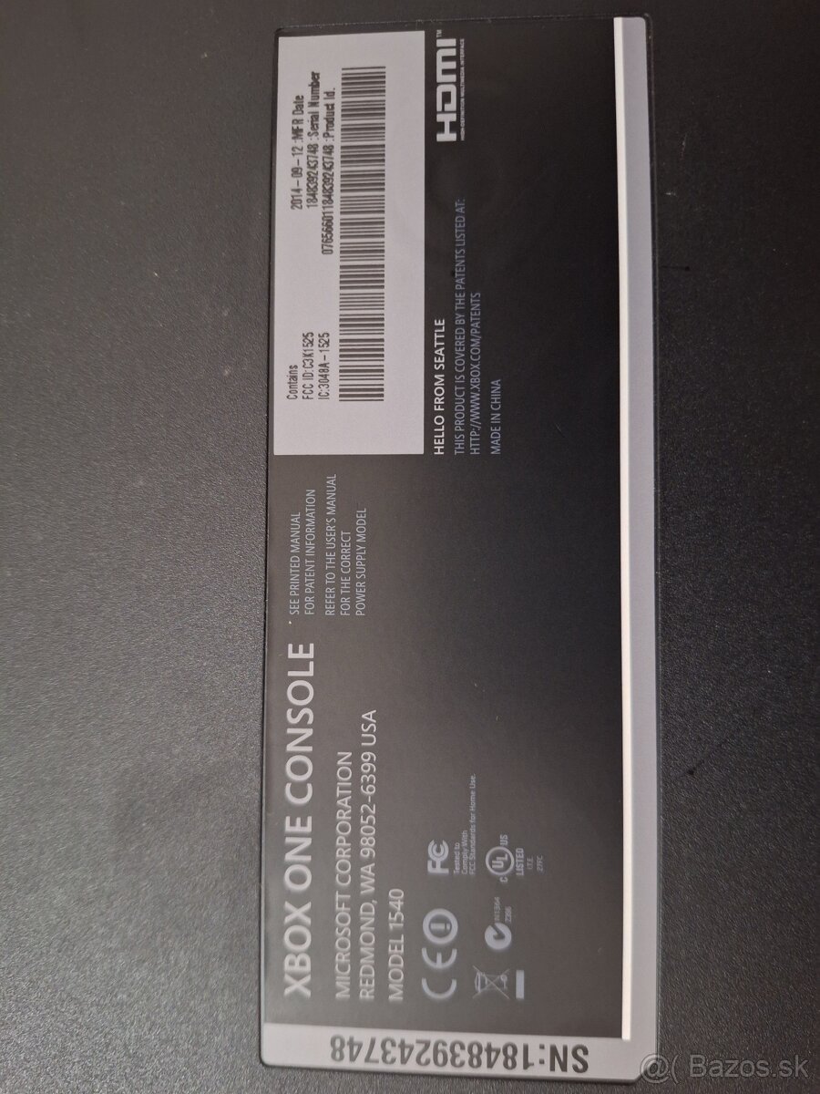 XBOX ONE + ZDROJ + OVLÁDAČ - 5