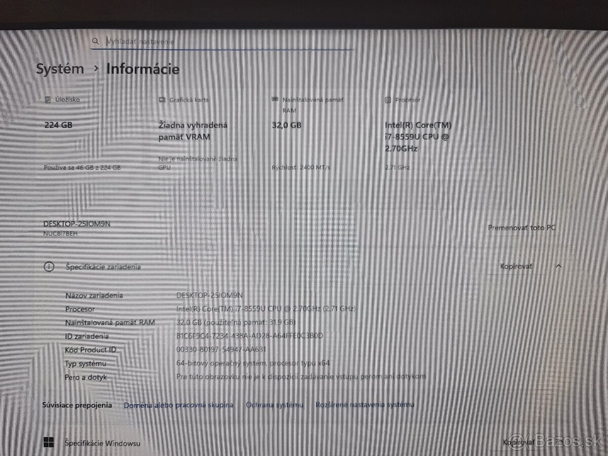 Intel NUC Kit 8i7BEH / 250GB / 32GB / 2019 - 5
