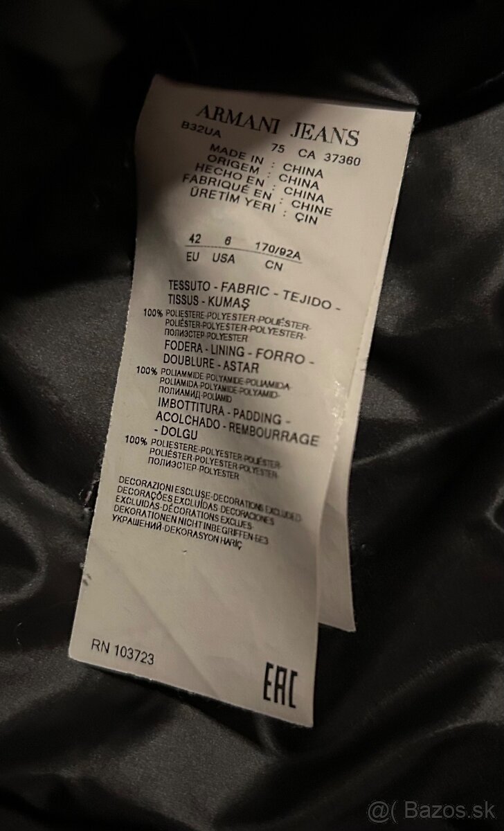 Armani nunda M čierna original - 5