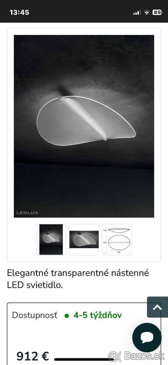 Dizajnove led stropné svetlo - 5