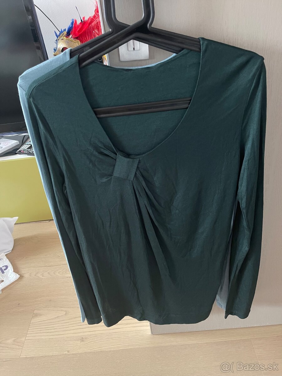 Armani tričko M zelené viskóza - 5