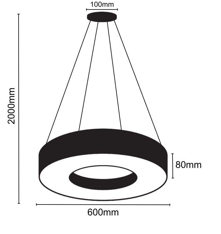 Moderné LED závesné svietidlo na lanku s diaľkovým ovládačom - 5