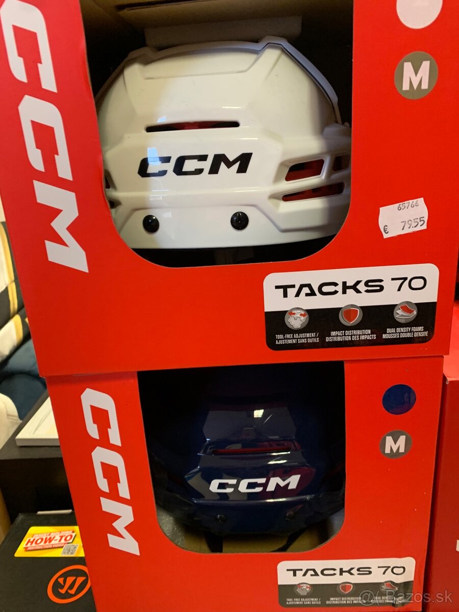 UPLNE NOVA PRILBA CCM TACKS 70 S MRIEZKOU AJ BEZ  - 5