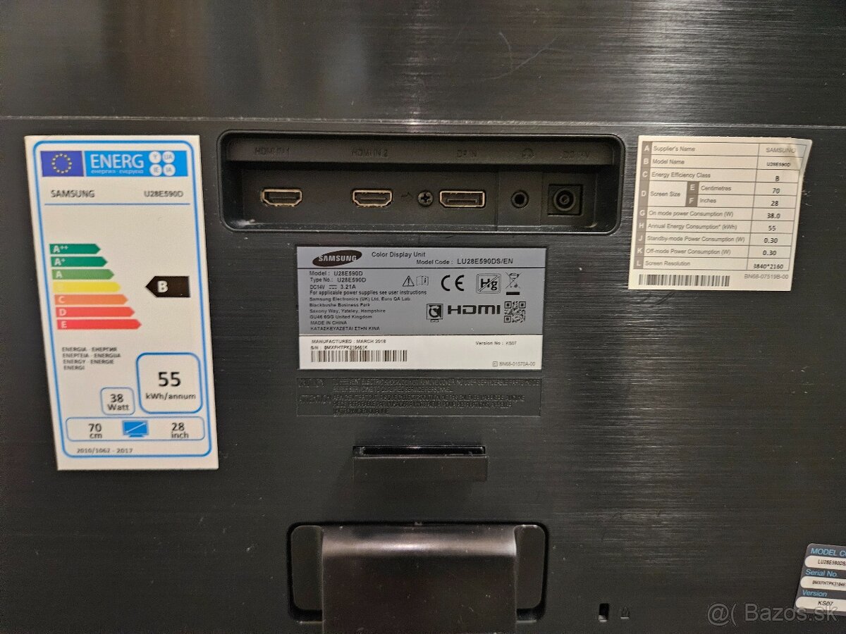 28" 4K LED Monitor SAMSUNG U28E590D - 5