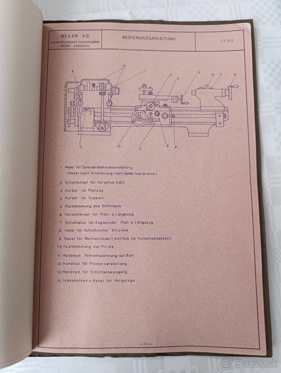 Sústruh Weiler LZD 220 - 5