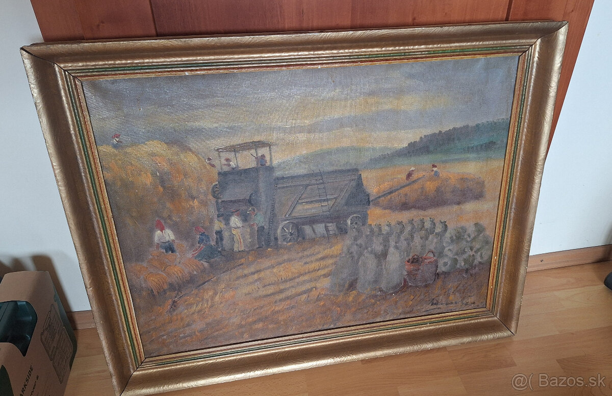 Obraz žatva - Olej plátno 80x60 - 5