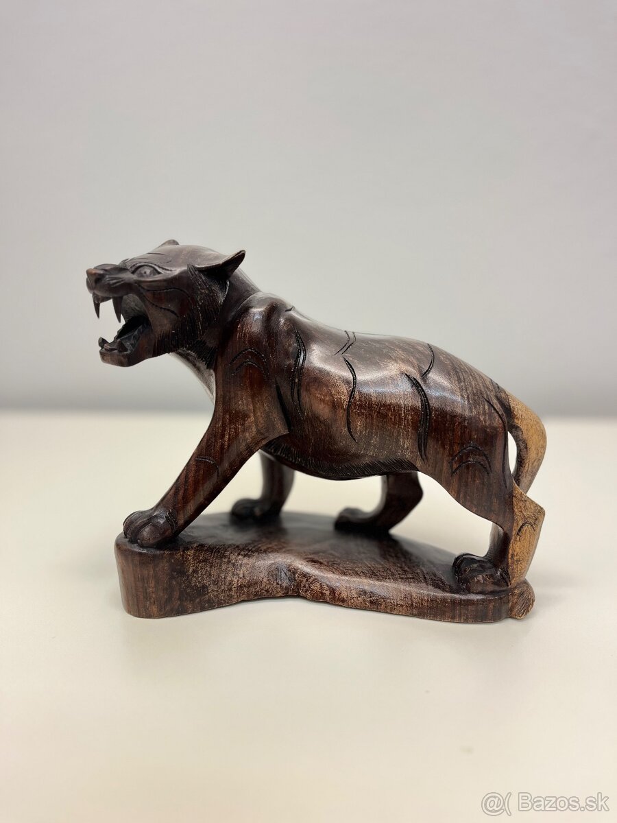 Drevený Tiger 22x17x8cm - 5