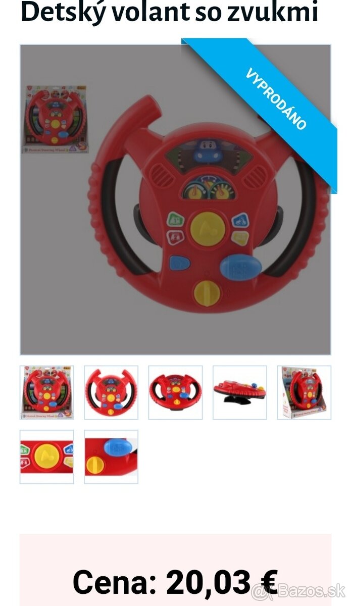 Zvukový volant s kľúčmi - 5