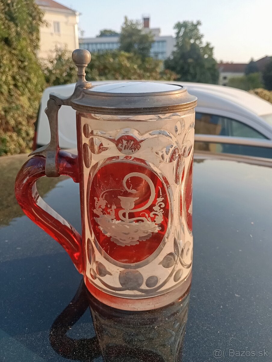 Predám pekné sklenené krigle - 5