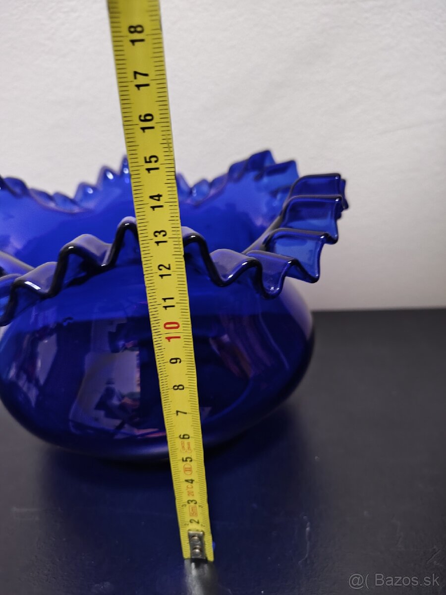 Váza modré sklo - 5