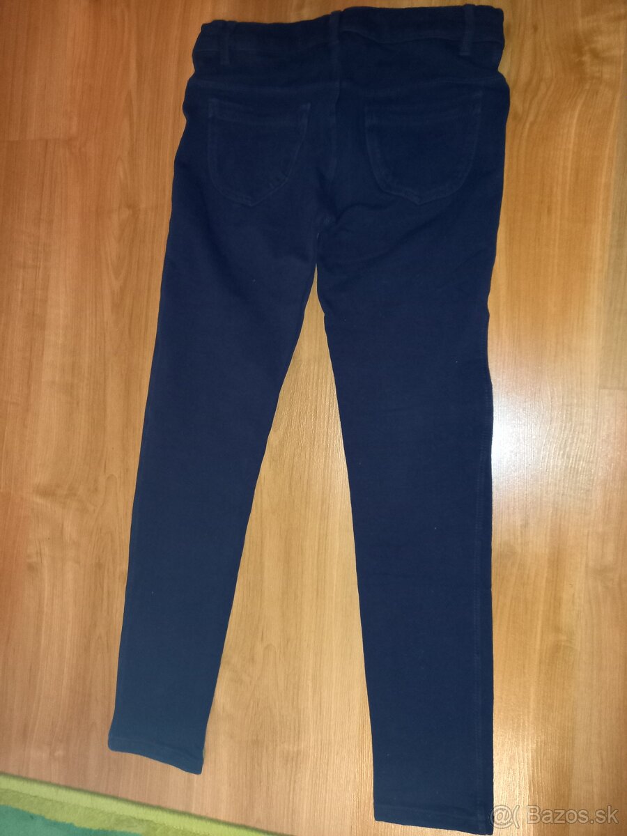 Dievčenské rifle + elasťáky veľ.140 - 4 ks - 5