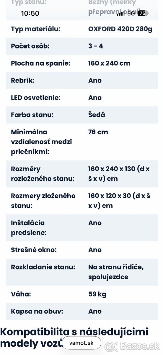 Predám strešný stan wildcamp - 5