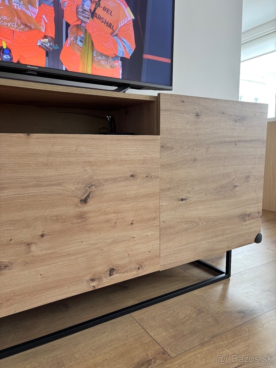 Dizajnova komoda - dub artisan - 5
