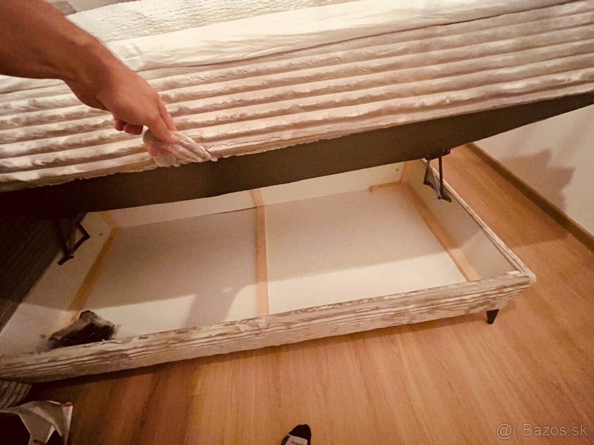 Boxspringova posteľ s úložným priestorom - 5