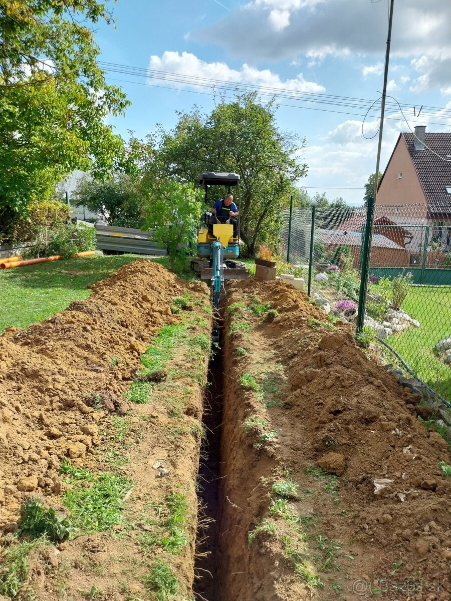 Zemné a výkopove práce minibagrom 1.6t, prevazacie prace - 5