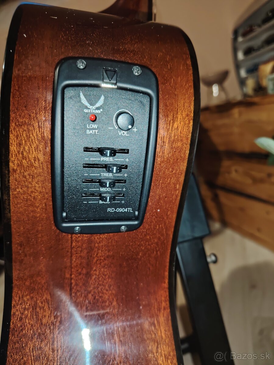 Akusticko-elektrická gitara s vybavením + DARČEK - 5