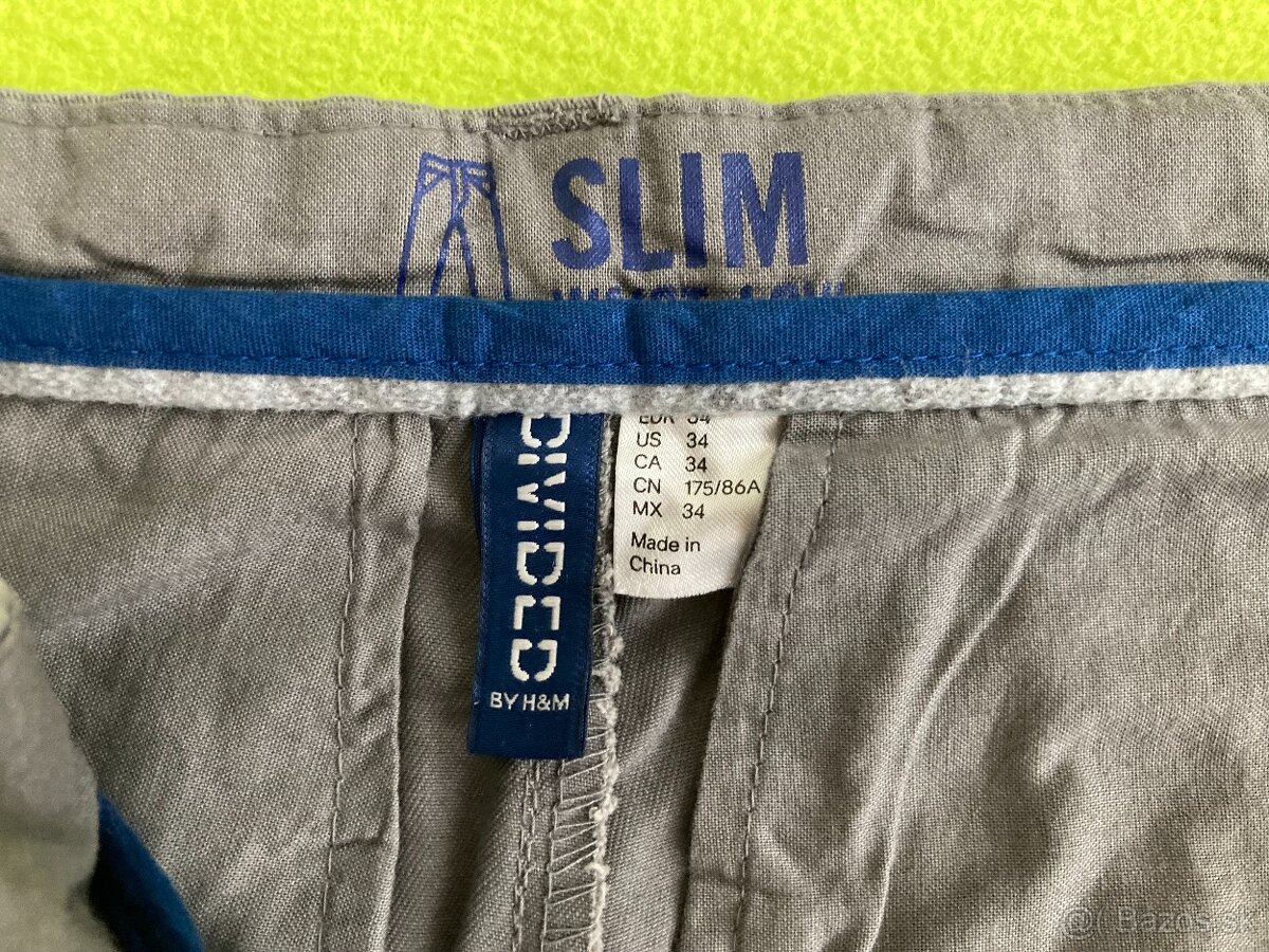 Nohavice H&M slim - sivé - 5