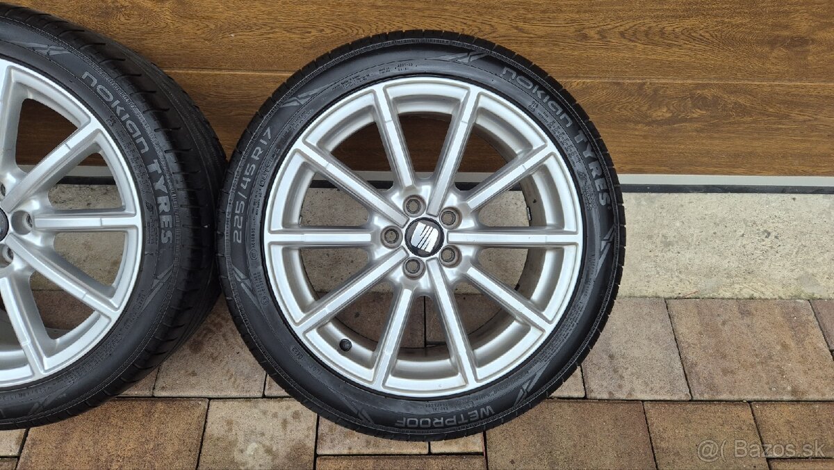 Predám originál elektróny AUDI 5x100 R17 - 5