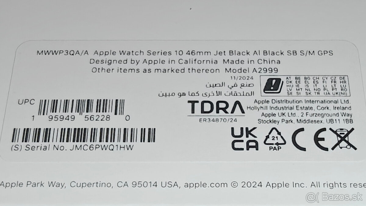 NOVE APPLE WATCH 10 46mm/JET BLACK NEROZBALENE TOP DARCEK - 5