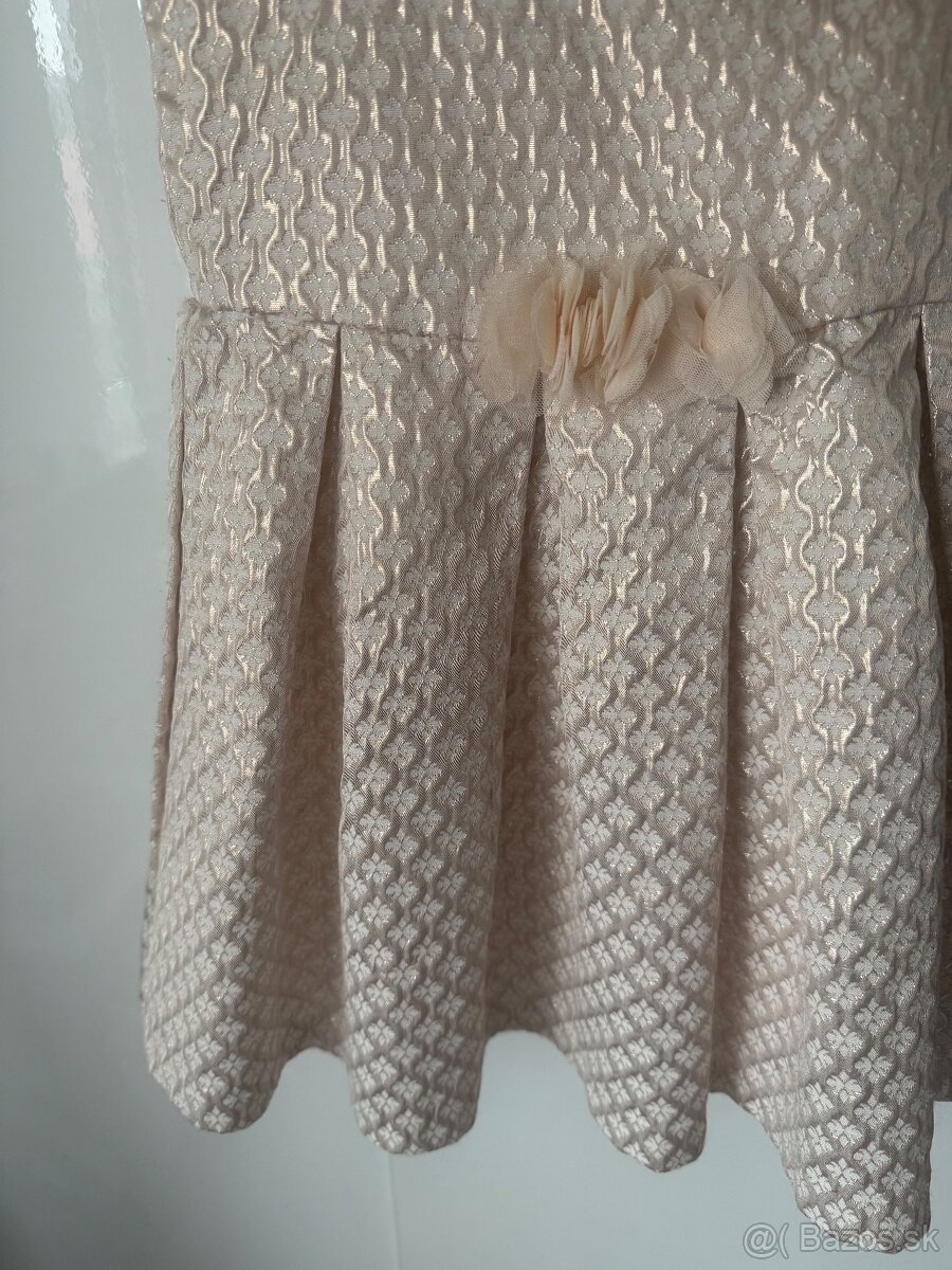 Zlaté spoločenské šaty pre malé princezné v.92 CoolClub - 5