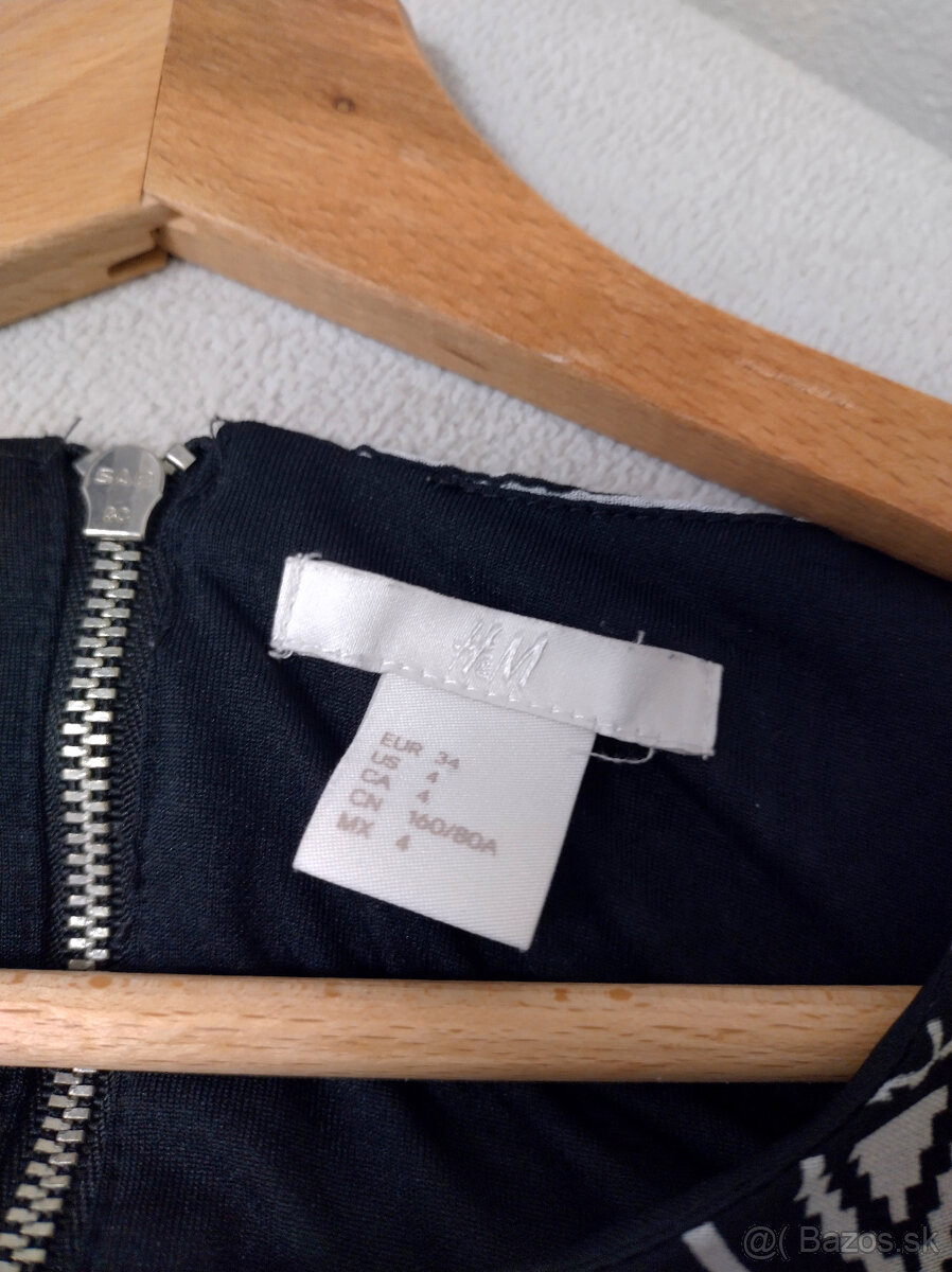 čiernobiele tenké vzdušné letné šaty - 5