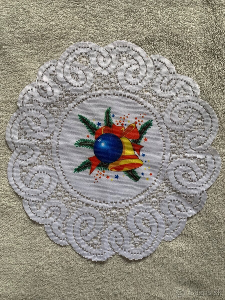 Vianočné obrusy, obrúsky - 5