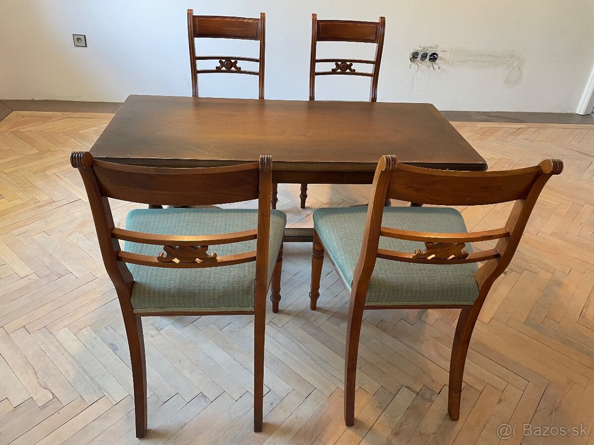 Starožitný jedálenský set v TOP stave - 5