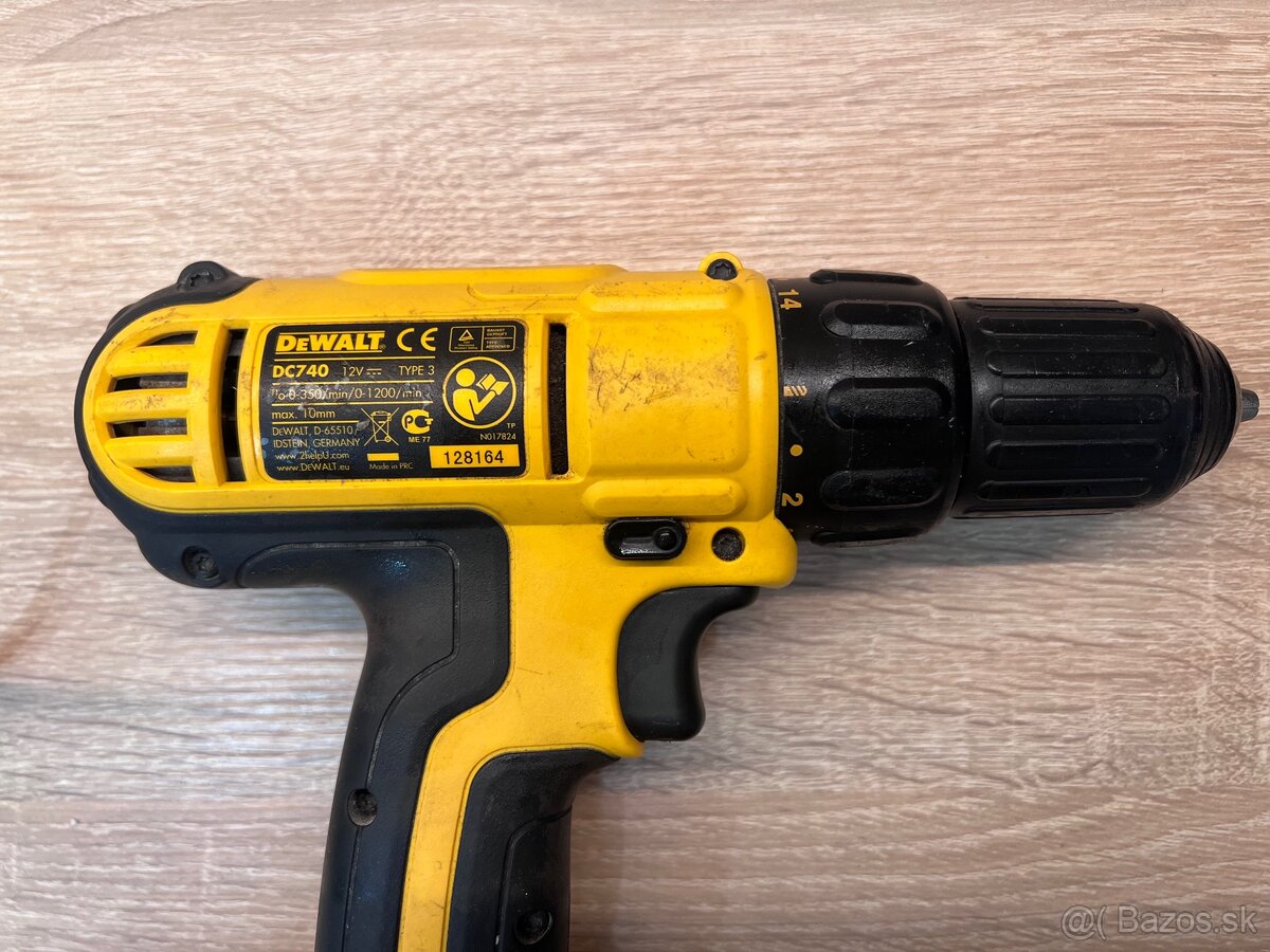 Dewalt vrtačka DC740 celý set - 5