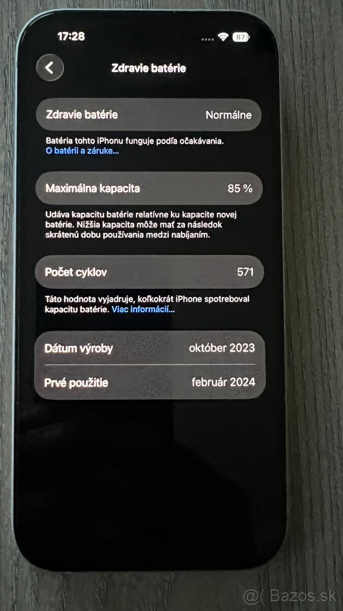 Predám Apple iPhone 15 128GB Blue - 5