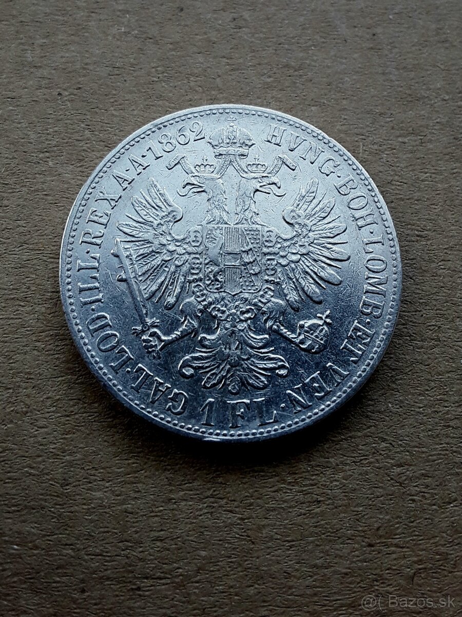 Zlatnik 1862 V, vzacny - 5