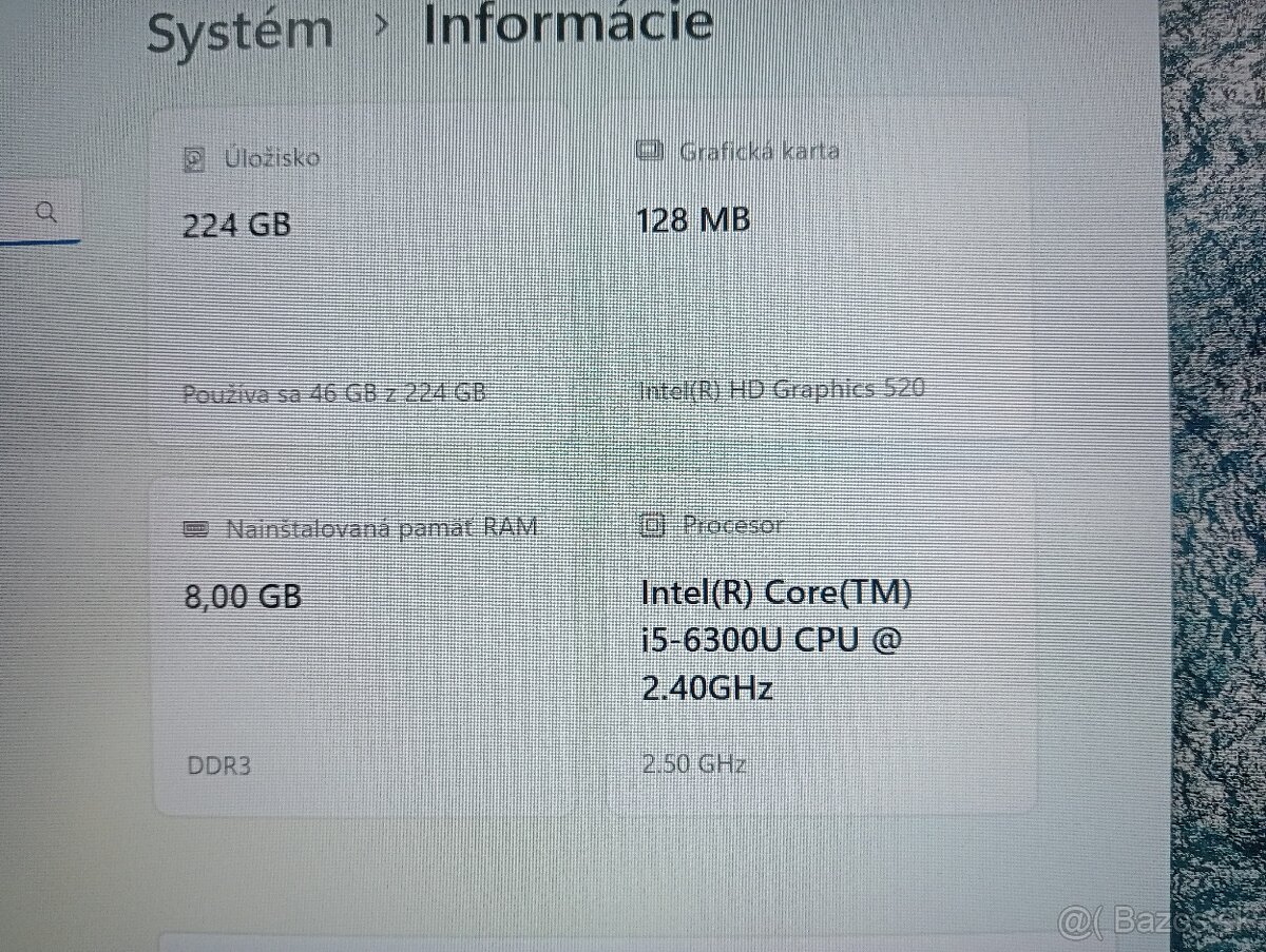 Lenovo Thinkpad T460 + Intel core i5 + 8gb ram + Windows 11 - 5