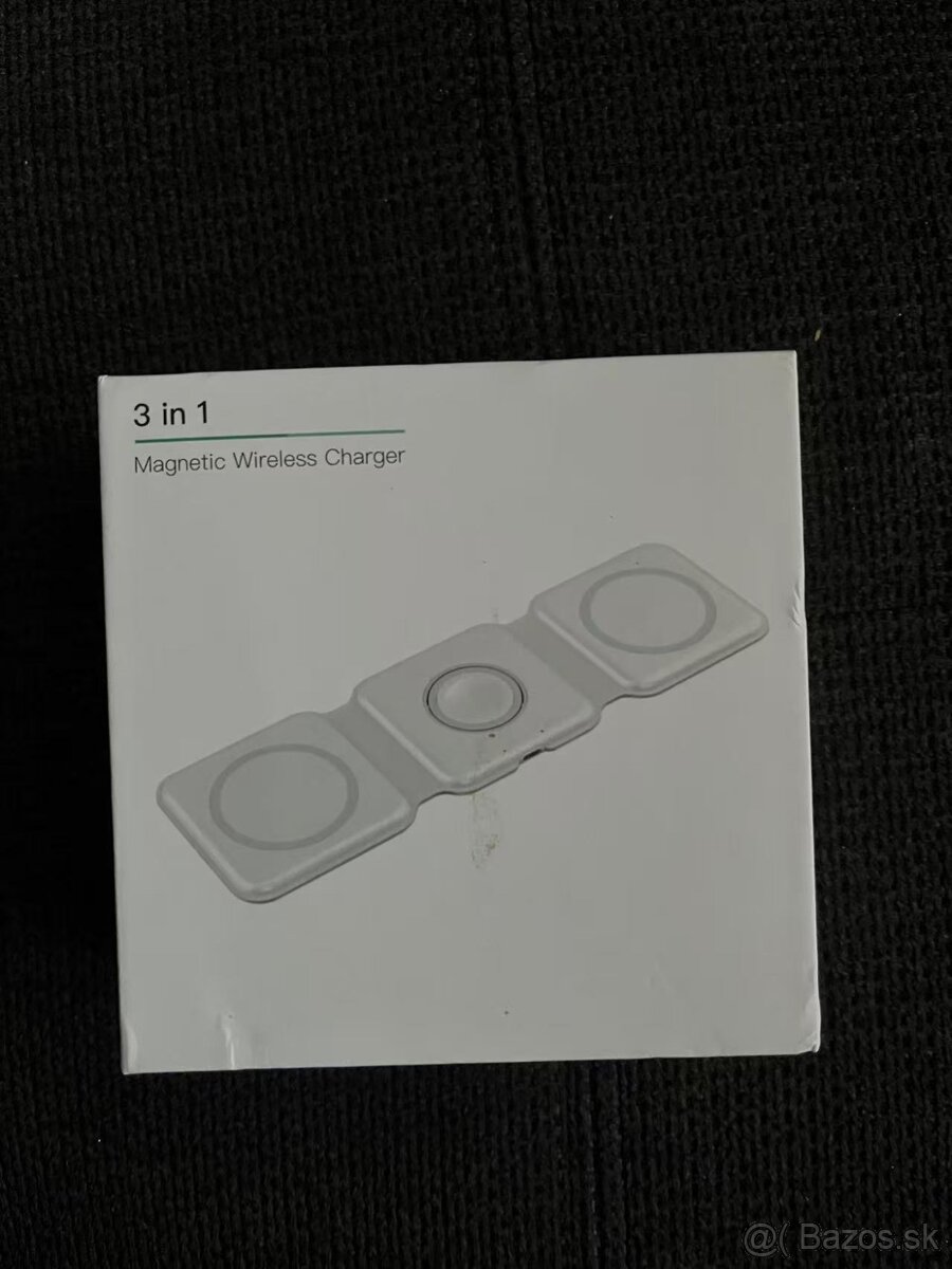 3v1 bezdrôtová nabíjačka – čierna, iPhone/Apple Watch - 5