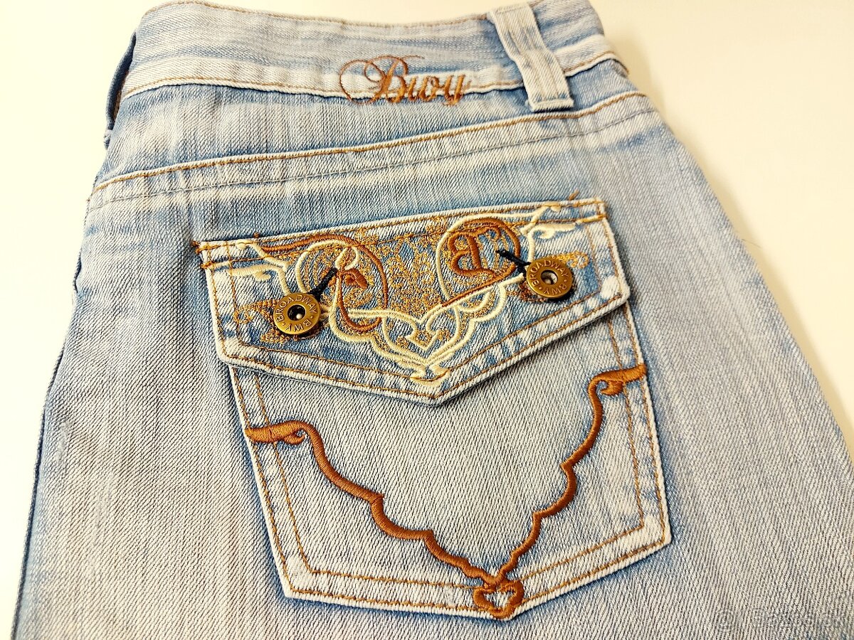 Džínsová mini sukňa - 5