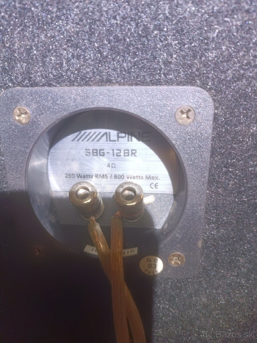 Predám zosilovač a Subwoofer ALPINE - 5