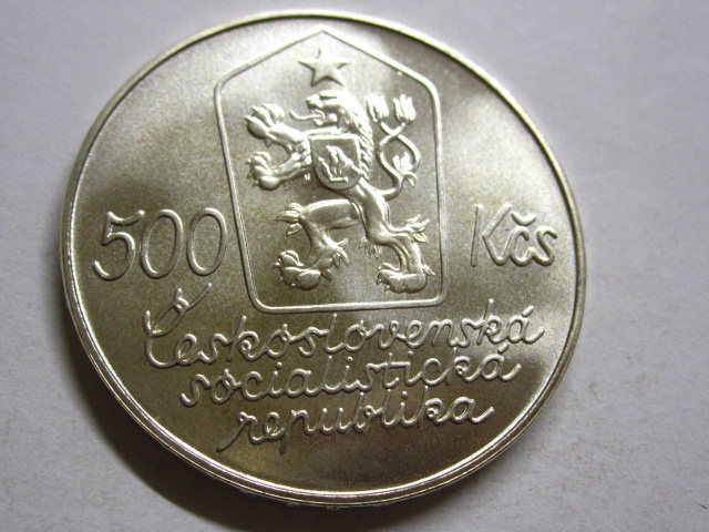 Strieborná 500 Kčs 1987 Lada - TOP stav - 5