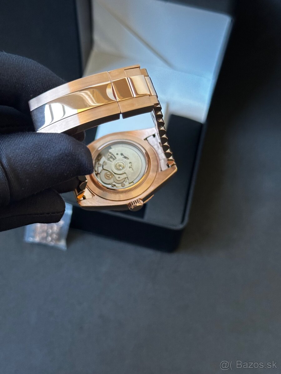 Seiko mod Datejust Green Rose - 5