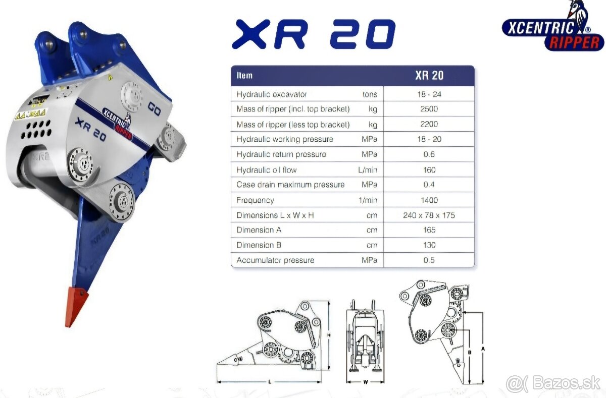 Rozrývač XCENTRIC RIPPER XR20 - 5