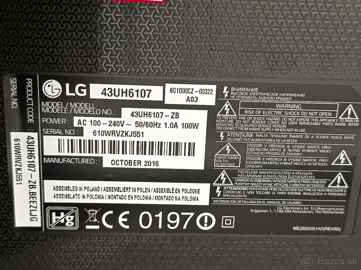 Televízor LG 43UH6107 - 5
