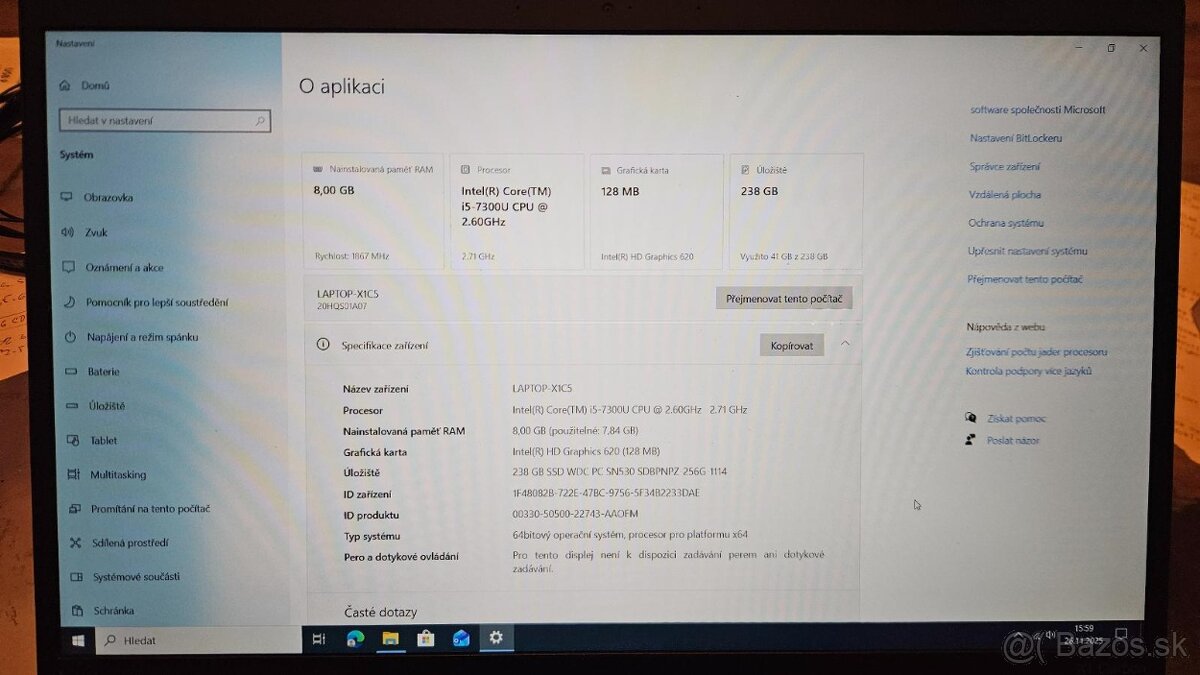 Predam Lenovo ThinkPad X1 CARBON 5gen - 5