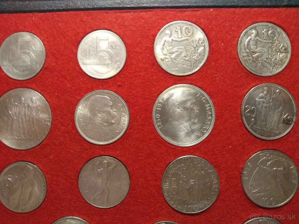 Sada Československých Strieborných mincí 1928-1992 - 5