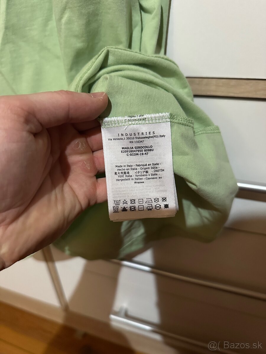 Pánske tričko Moncler - zelené - veľkosť M/L - 5